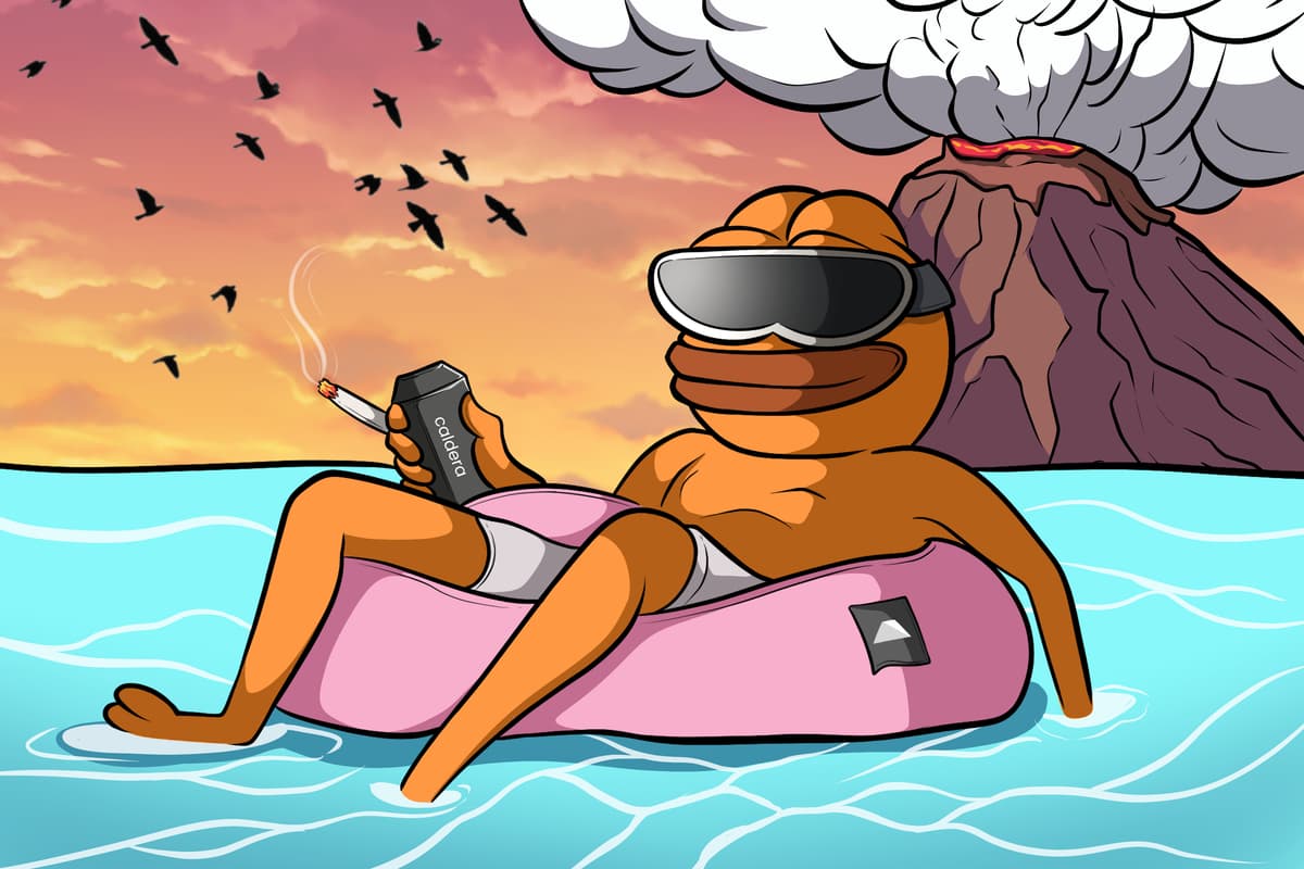 Relaxing by the Volcano