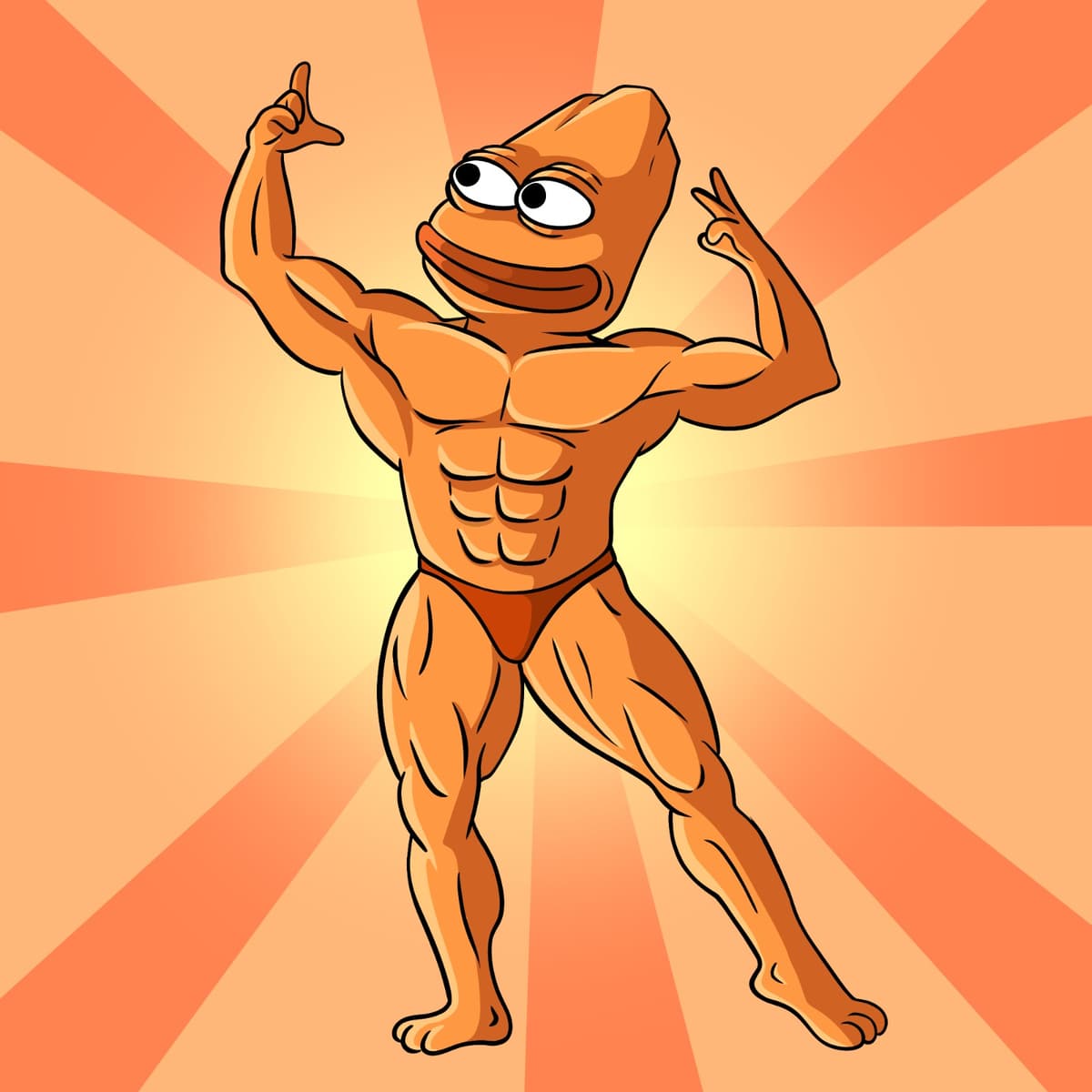 Muscular Cartoon Character