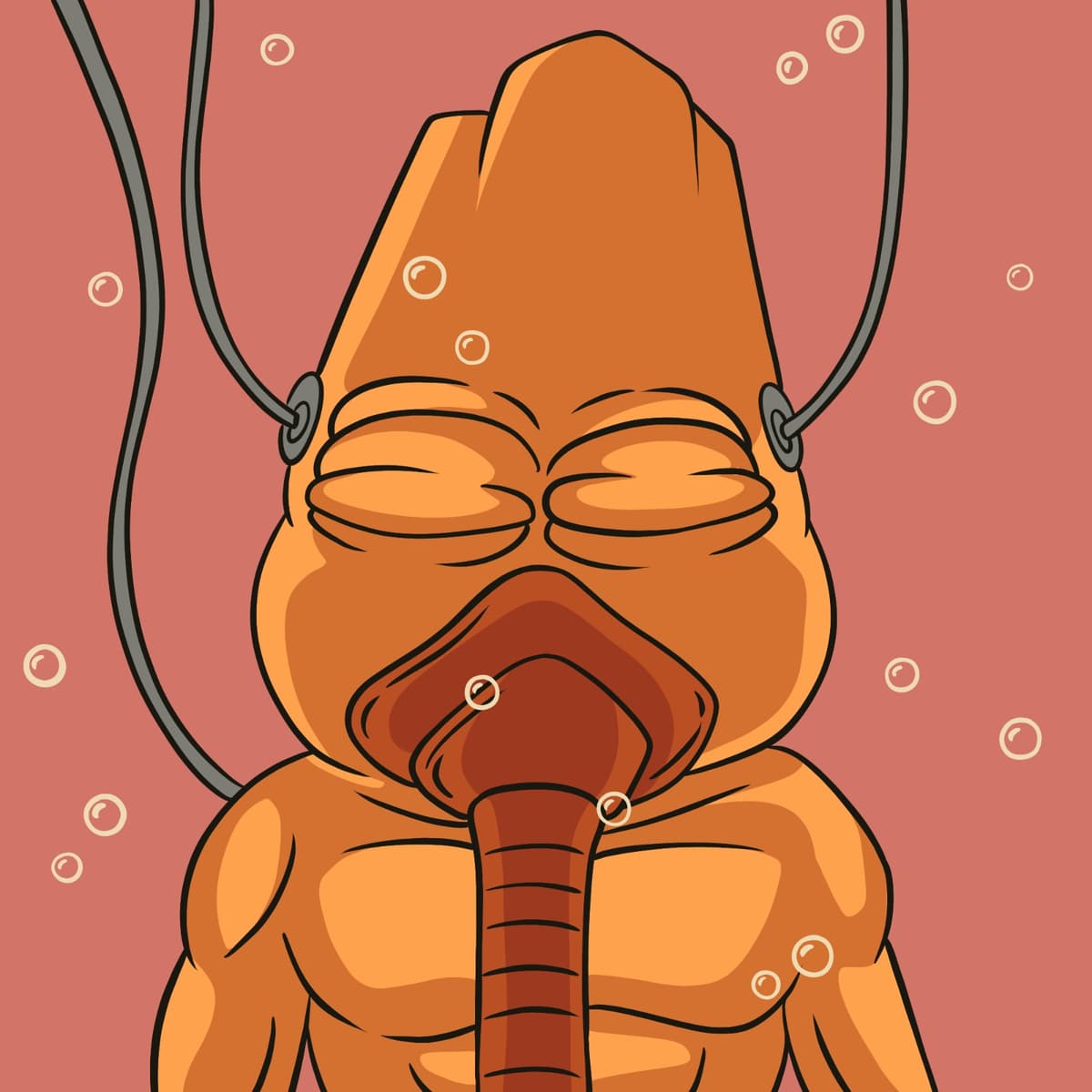 Submerged Creature in a Tank