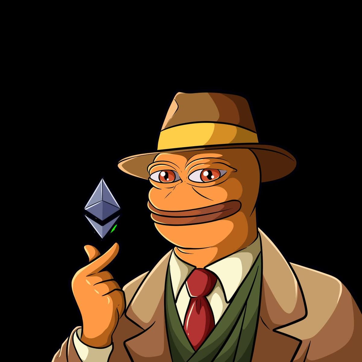 Meme Character with Ethereum Symbol
