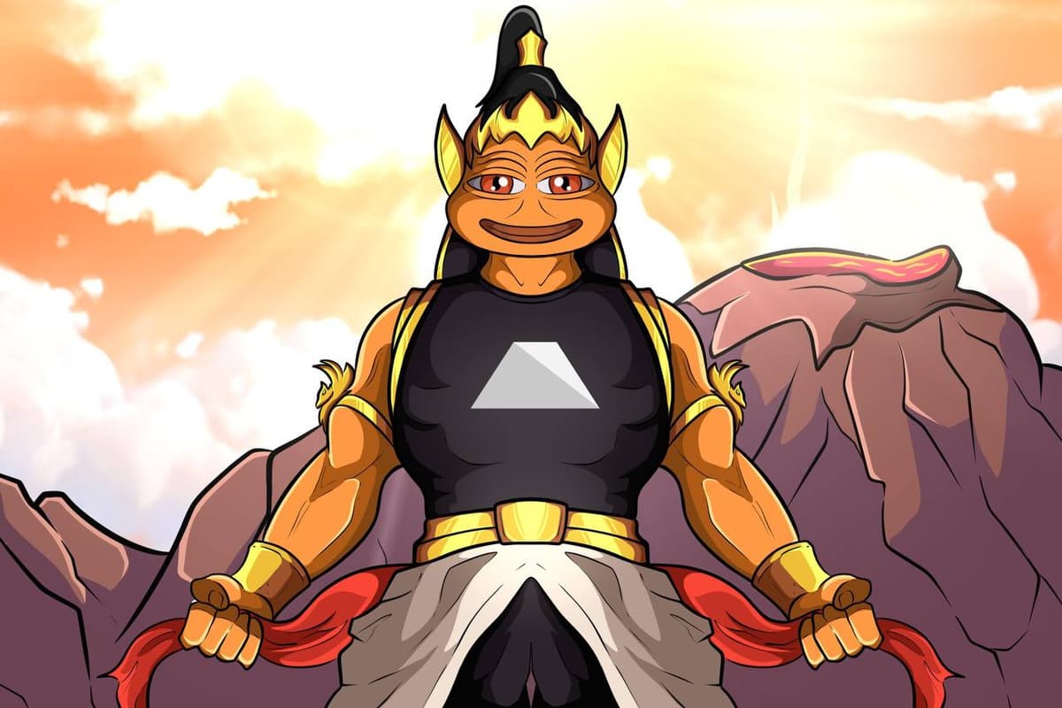 Warrior in a Fiery Landscape