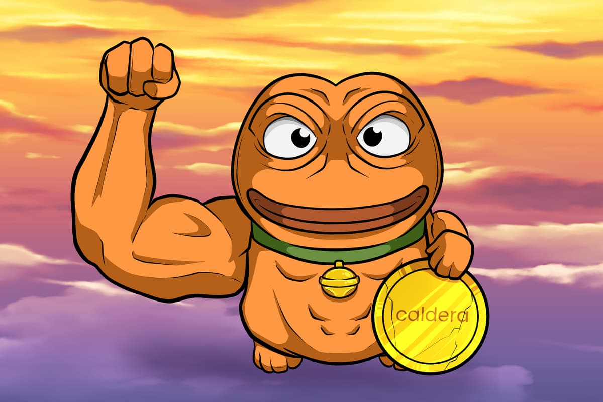 Muscular Cartoon Frog with Coin
