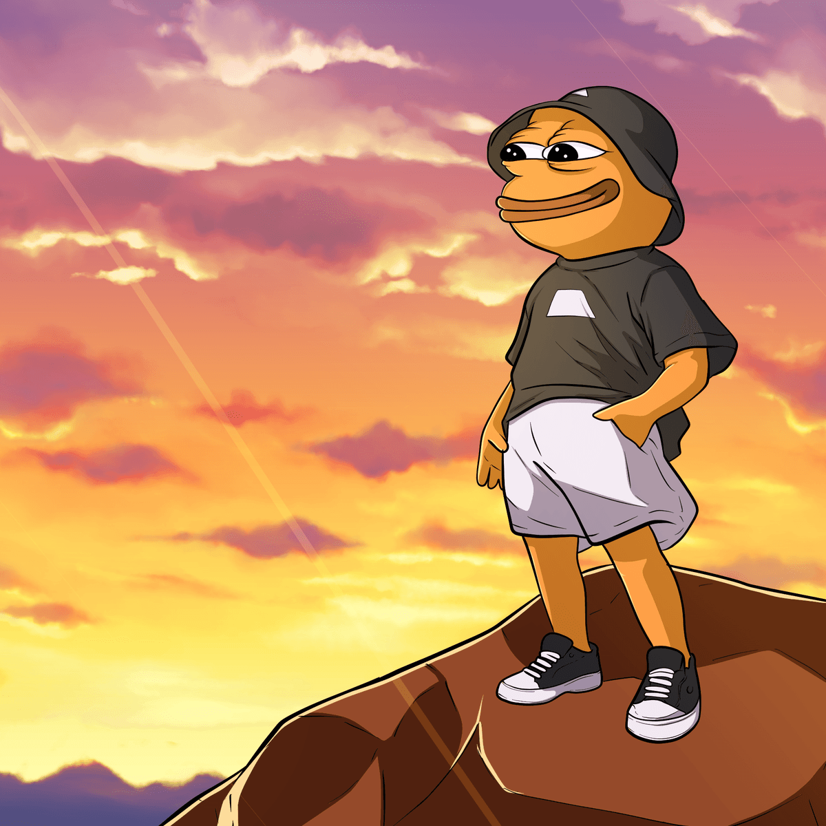 Caldera Pepe at Sunset