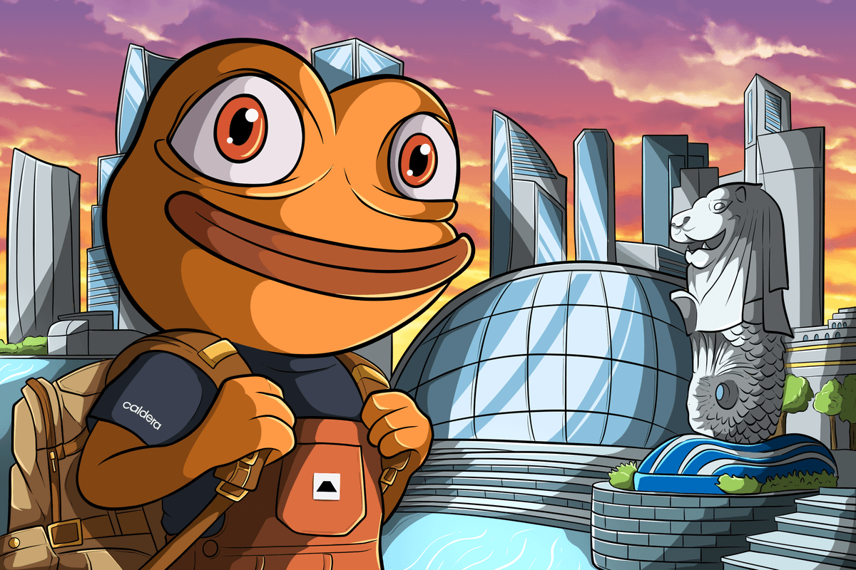 Caldera Pepe in a Futuristic Cityscape